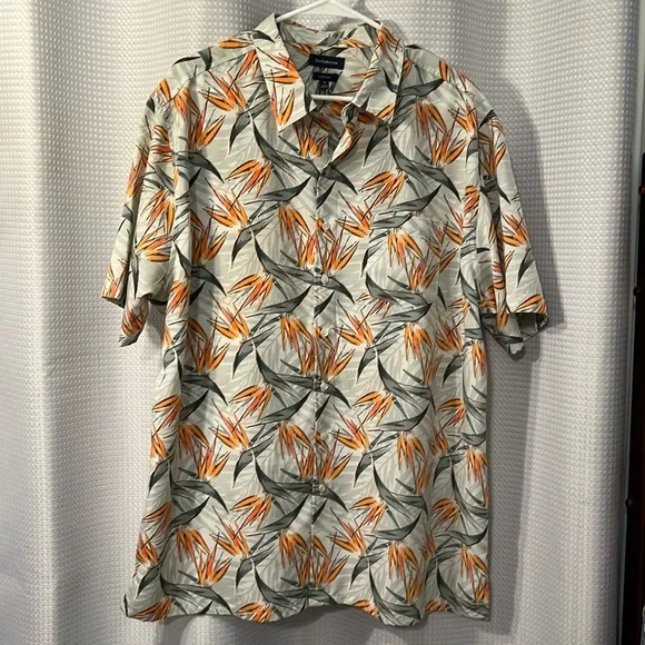 Croft & Barrow Easy Care Men’s size XL Button Down Collared Hawaiian Shirt. - Picture 1 of 10
